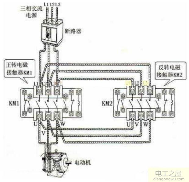 三相異步電動機正反轉電路常見故障及應用