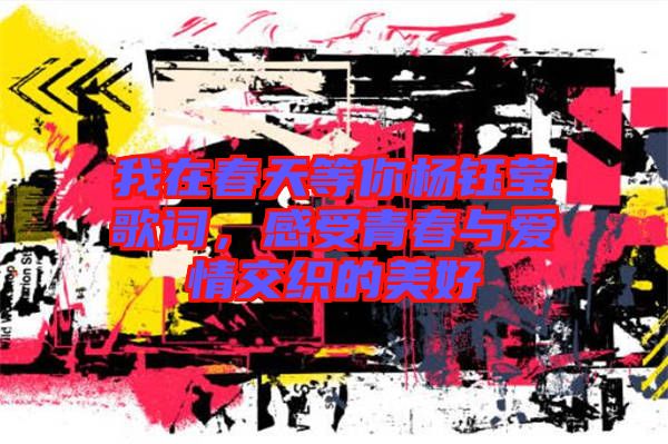 我在春天等你楊鈺瑩歌詞，感受青春與愛(ài)情交織的美好