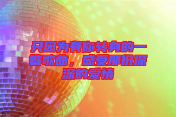 只因為有你轉(zhuǎn)身的一瞥歌曲，感受那份深深的愛情