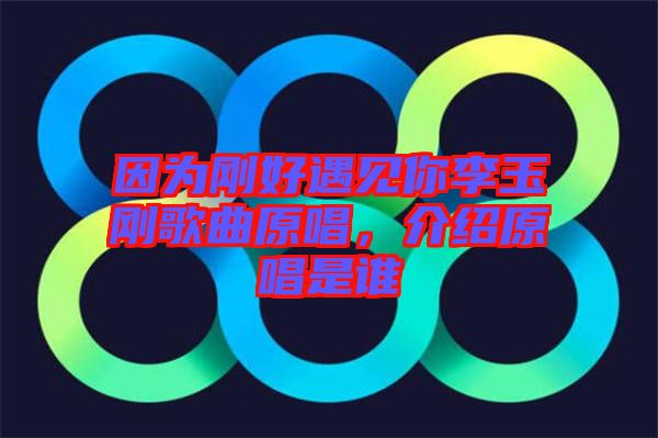 因?yàn)閯偤糜鲆?jiàn)你李玉剛歌曲原唱，介紹原唱是誰(shuí)