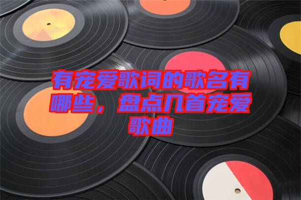 有寵愛歌詞的歌名有哪些，盤點幾首寵愛歌曲