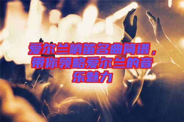 愛爾蘭哨笛名曲簡譜，帶你領(lǐng)略愛爾蘭的音樂魅力