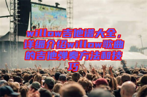 willow吉他譜大全，詳細介紹willow歌曲的吉他彈奏方法和技巧