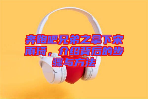 奔跑吧兄弟之拿下宋雨琦，介紹背后的步驟與方法