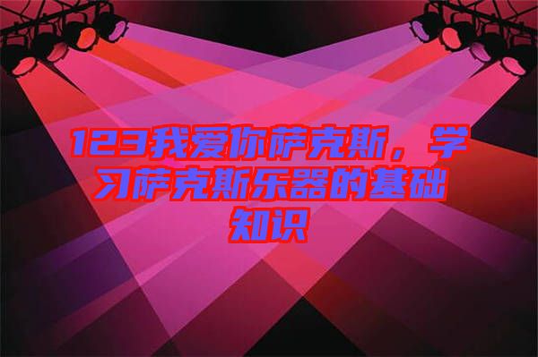 123我愛(ài)你薩克斯，學(xué)習(xí)薩克斯樂(lè)器的基礎(chǔ)知識(shí)