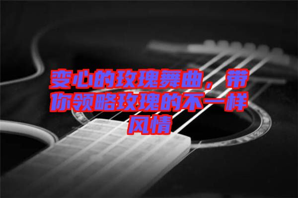 變心的玫瑰舞曲，帶你領(lǐng)略玫瑰的不一樣風(fēng)情