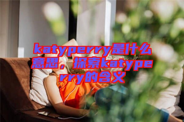 katyperry是什么意思，探索katyperry的含義