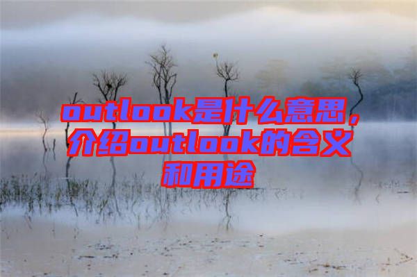 outlook是什么意思，介紹outlook的含義和用途