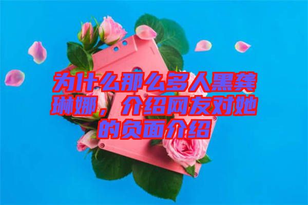 為什么那么多人黑龔琳娜，介紹網(wǎng)友對她的負(fù)面介紹