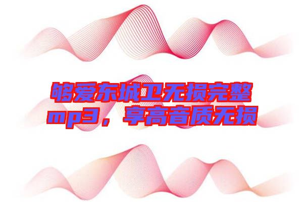 夠愛東城衛(wèi)無損完整mp3，享高音質(zhì)無損