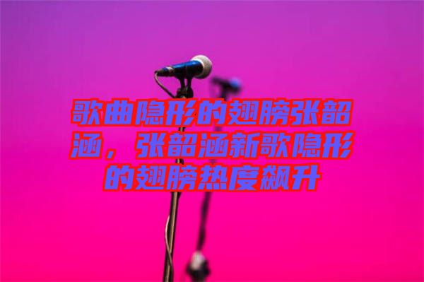 歌曲隱形的翅膀張韶涵，張韶涵新歌隱形的翅膀熱度飆升