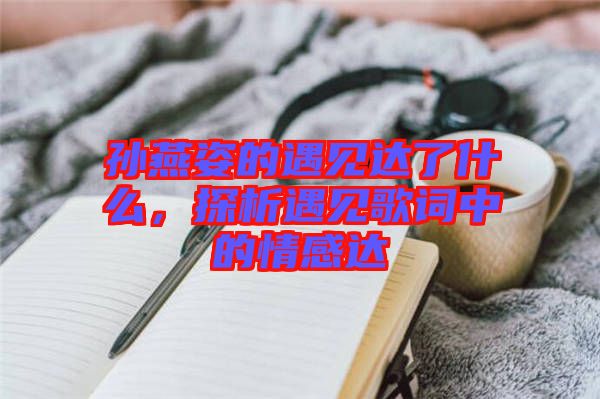 孫燕姿的遇見達(dá)了什么，探析遇見歌詞中的情感達(dá)