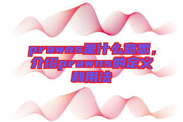 prawns是什么意思，介紹prawns的定義和用法