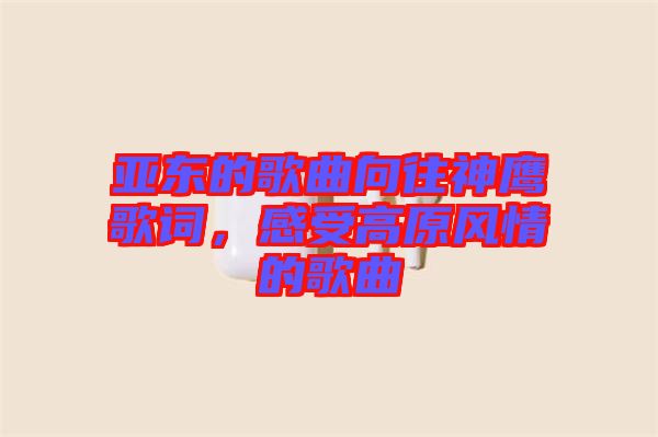 亞東的歌曲向往神鷹歌詞，感受高原風(fēng)情的歌曲