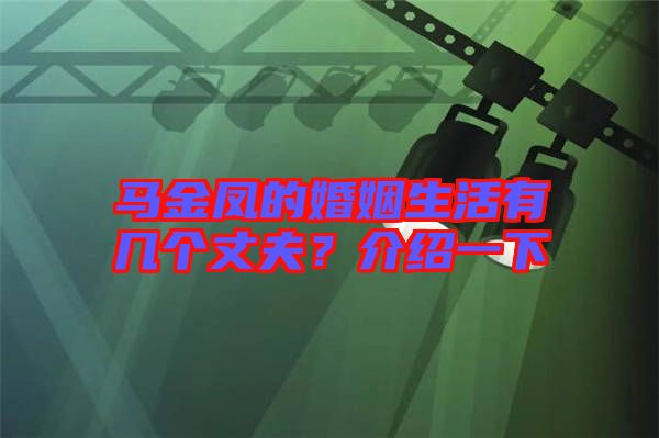 馬金鳳的婚姻生活有幾個丈夫？介紹一下