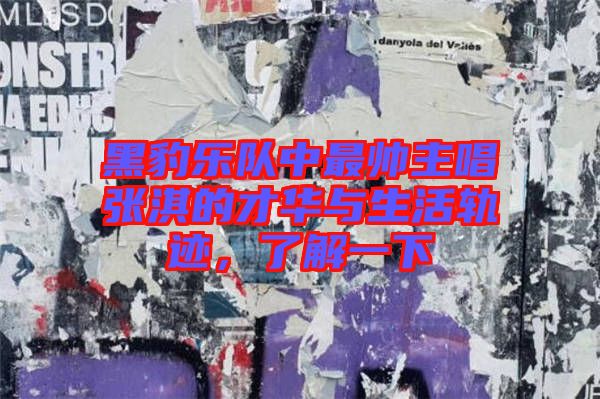 黑豹樂隊(duì)中最帥主唱張淇的才華與生活軌跡，了解一下